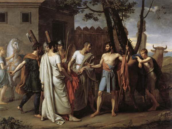 Cincinnatus Leaving the Plough to Bring Law to Rome, Juan Antonio Ribera Y Fernandez